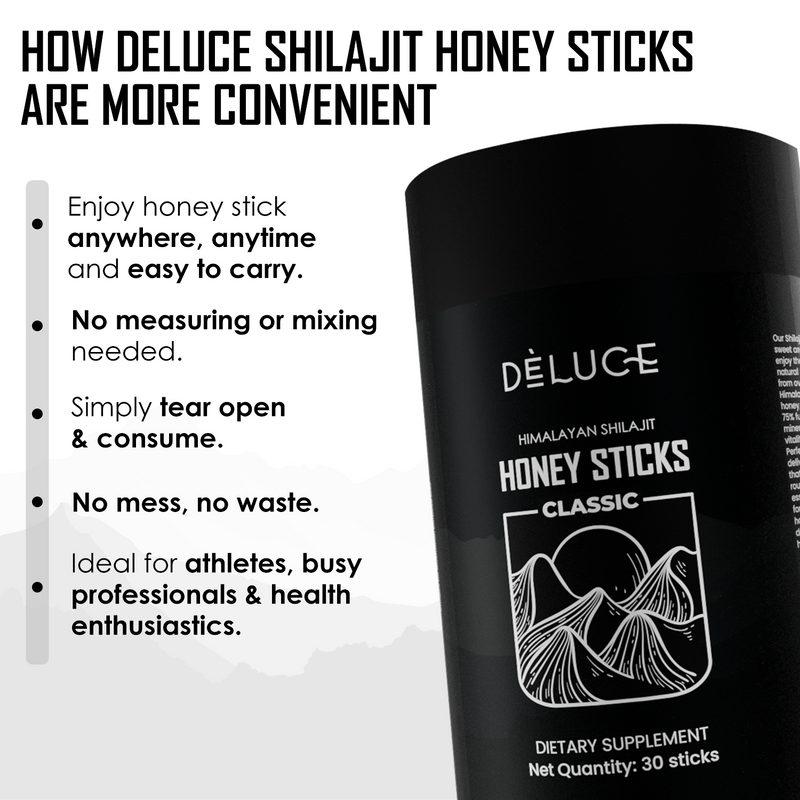 HIMALAYAN SHILAJIT HONEY STICKS - CLASSIC