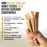 HIMALAYAN SHILAJIT HONEY STICKS - GOLD